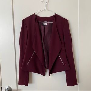 Maroon H&M Blazer w Pockets